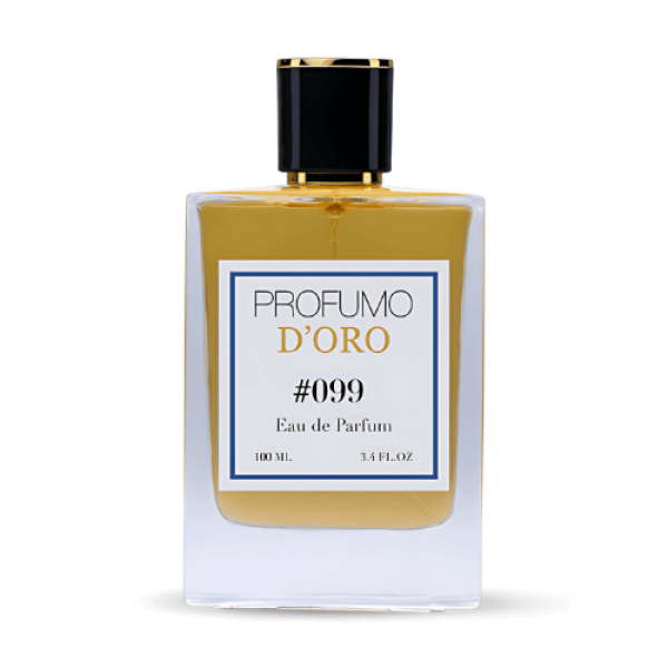 Profumo D’oro #099 – eleganter Flakon, Hauptansicht des fruchtig-provokativen Eau de Parfum